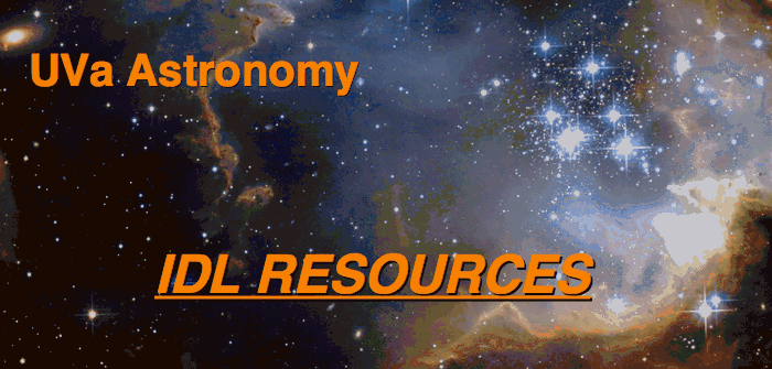 UVA Astronomy IDL Resources